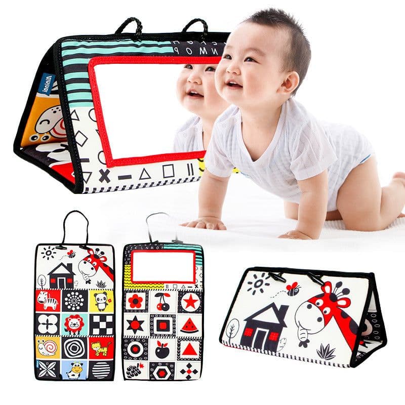 image-Baby Folding Mirror Pendant Toy
