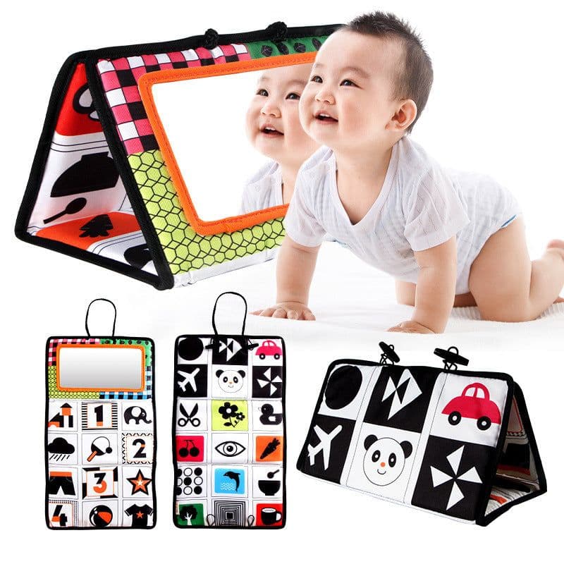 image-Baby Folding Mirror Pendant Toy