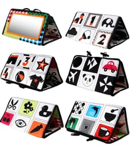 image-Baby Folding Mirror Pendant Toy