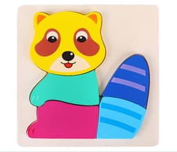 image-Children's Three Dimensional Wooden Puzzle