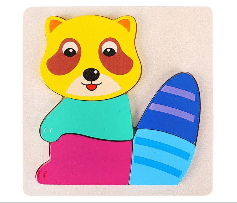 image-Children's Three Dimensional Wooden Puzzle