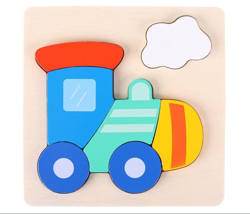 image-Children's Three Dimensional Wooden Puzzle
