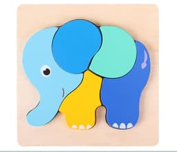 image-Children's Three Dimensional Wooden Puzzle