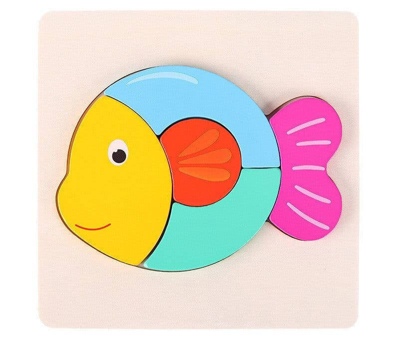 image-Children's Three Dimensional Wooden Puzzle