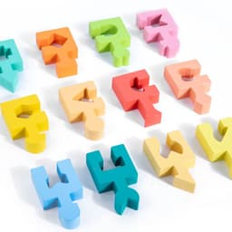image-Children's Wooden Toys Geometric Building Blocks Three-dimensional Mosaic Board