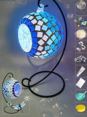image-DIY Hanging Menorah Lamp Mosaic Handmade Glass Children's Puzzle Homemade Toys