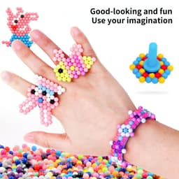 image-DIY Water Spray Magic Beads Handmade Toy Set Children's Color Crystal Puzzle Craft Kit