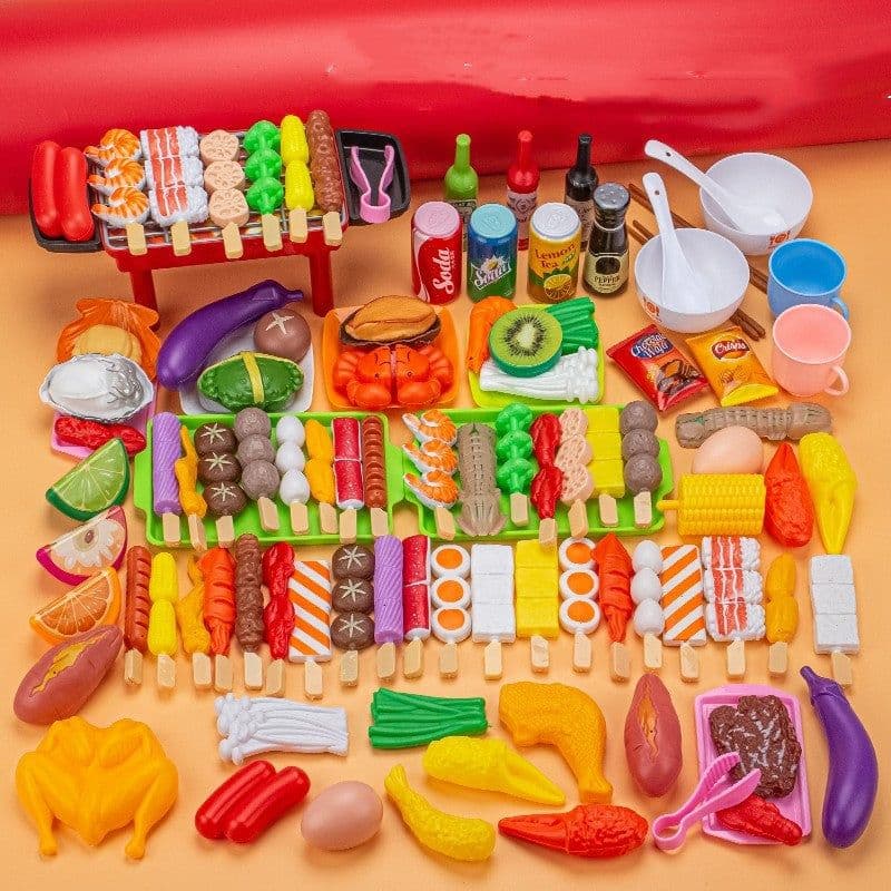 image-Children's Play Home Kitchen Toy Hot Pot Rotating Set