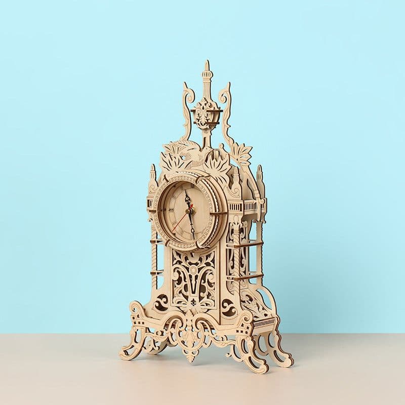 image-3D Three-dimensional Pendulum Clock Children's Wooden Puzzle DIY Handmade Educational Toys