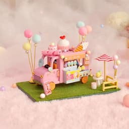 image-Cottage Court House Ancient Style House Model Toy Puzzle