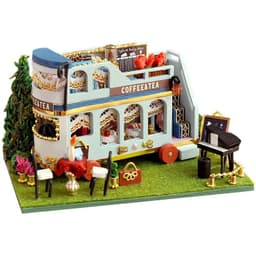 image-Cottage Court House Ancient Style House Model Toy Puzzle