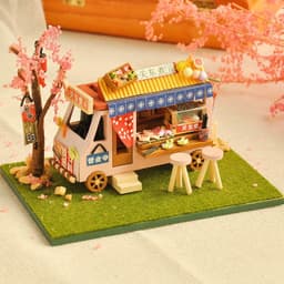 image-Cottage Court House Ancient Style House Model Toy Puzzle