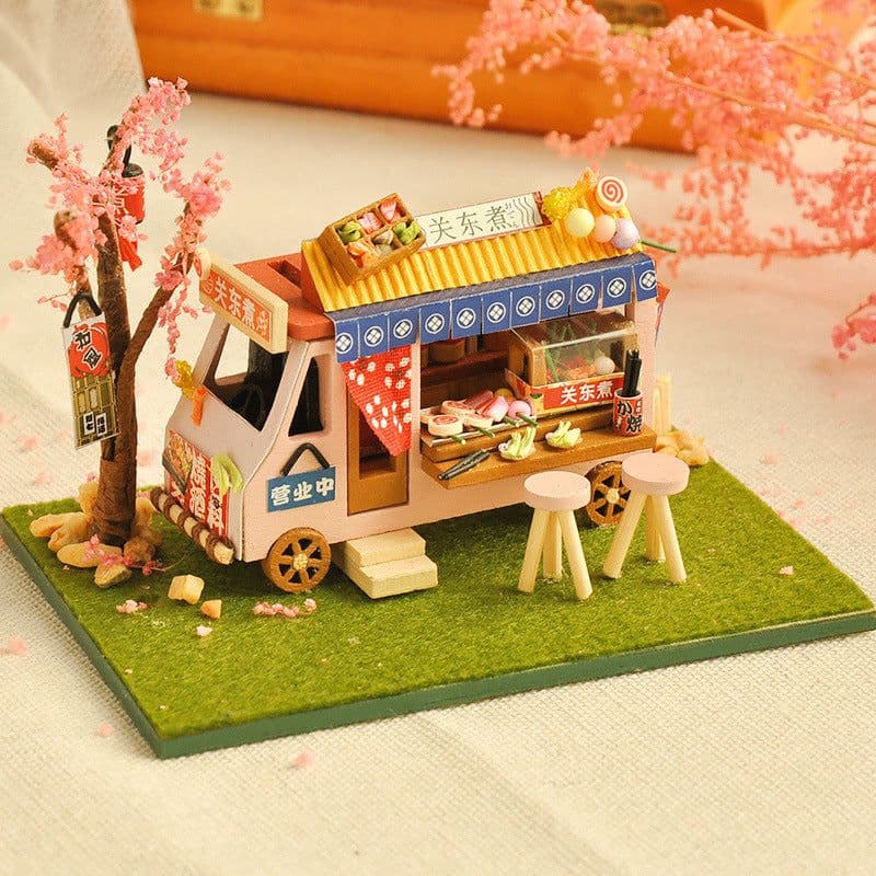 image-Cottage Court House Ancient Style House Model Toy Puzzle