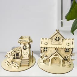 image-Handmade Diy Log Cabin Children's Handmade Assembled Toys