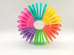 image-New Fidgetloop Stacking Toy Puzzle Building Block Stress Relief Toys Interesting Rainbow Early Educational For Infant