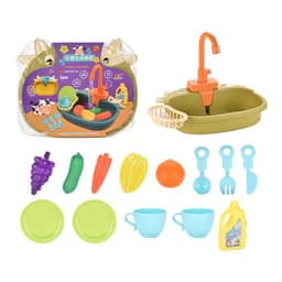 image-Maverick Dishwasher Electric Water Dishwashing Basin Dishwashing Sink Play House Kitchen Toy Set