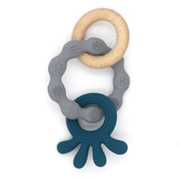 image-Octopus Beech Wood Children's Dental Glue Silicone Puzzle Toys