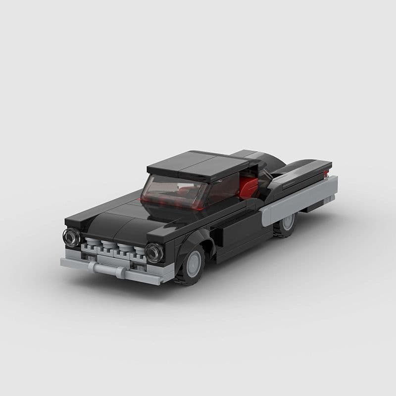 image-Small Particle Retro Sedan Puzzle Education Assembly Children's Building Block Toys