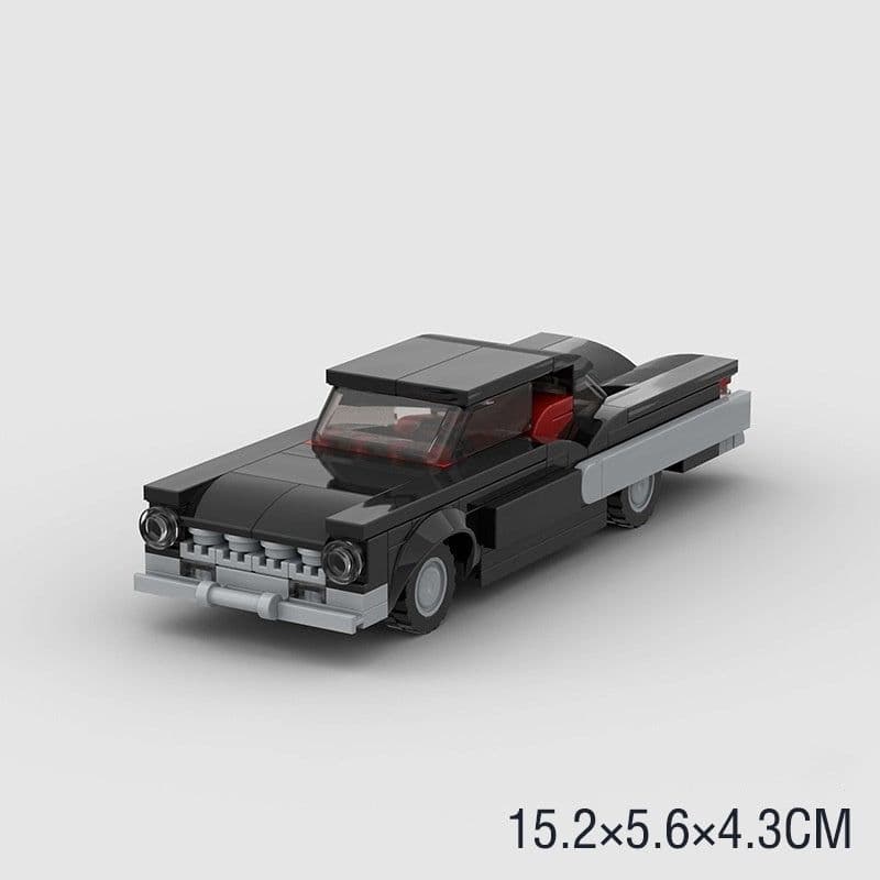 image-Small Particle Retro Sedan Puzzle Education Assembly Children's Building Block Toys