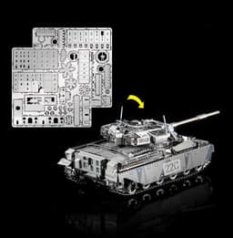 image-3D Metal Assembly Model DIY Puzzle Puzzle I21142 MK50 Chieftain Tank