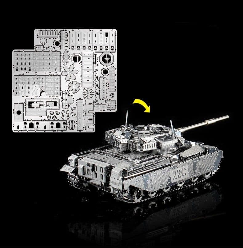 image-3D Metal Assembly Model DIY Puzzle Puzzle I21142 MK50 Chieftain Tank