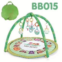 image-Children's Fitness Rack Game Round Blanket Crawling Floor Mat Toys