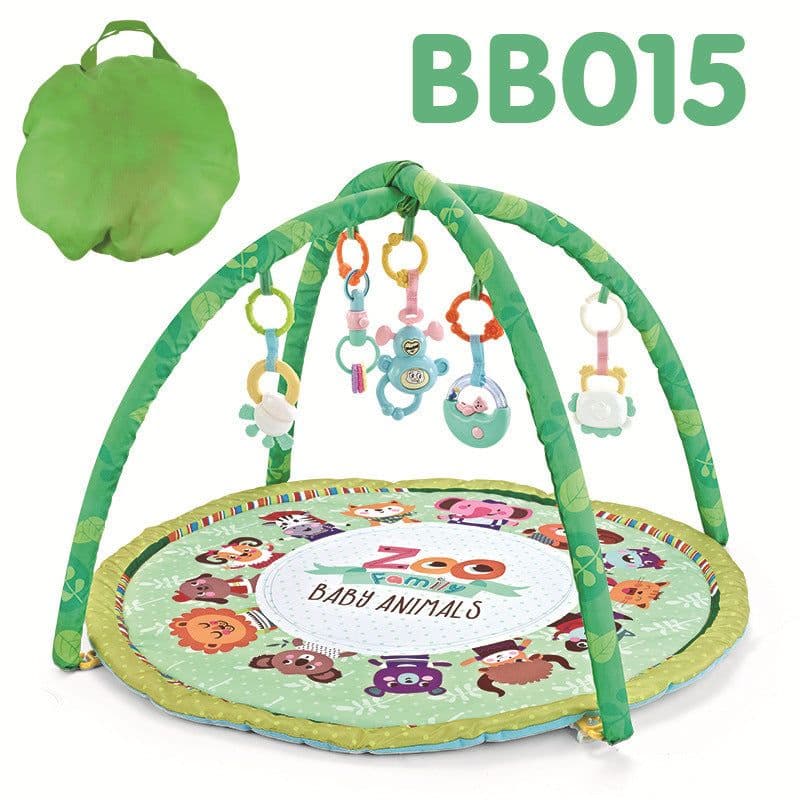 image-Children's Fitness Rack Game Round Blanket Crawling Floor Mat Toys