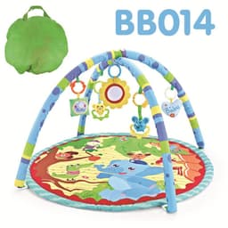 image-Children's Fitness Rack Game Round Blanket Crawling Floor Mat Toys