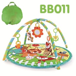image-Children's Fitness Rack Game Round Blanket Crawling Floor Mat Toys