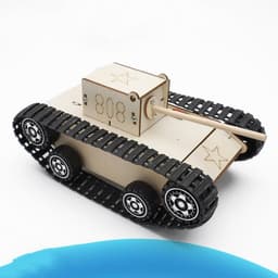 image-Electric Tracked Tank Vehicle Puzzle Toy