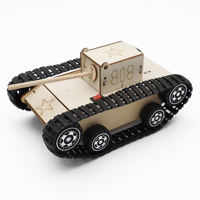 image-Electric Tracked Tank Vehicle Puzzle Toy