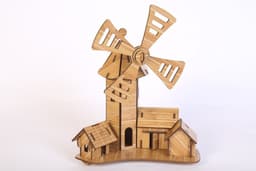 image-3D Three-dimensional Wooden Puzzle Models Children's DIY Toys