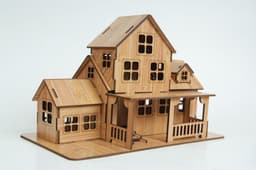 image-3D Three-dimensional Wooden Puzzle Models Children's DIY Toys