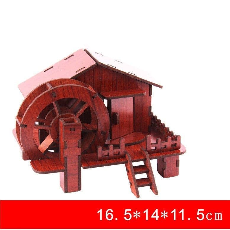 image-3D Three-dimensional Wooden Puzzle Models Children's DIY Toys