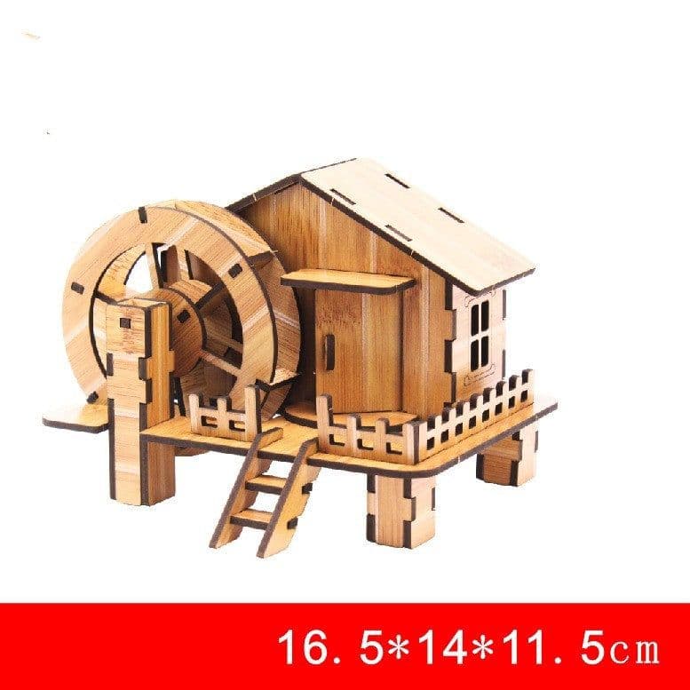 image-3D Three-dimensional Wooden Puzzle Models Children's DIY Toys