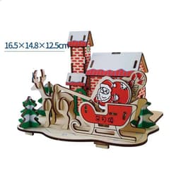 image-Wooden 3d Stereo Puzzle Children's Puzzles DIY Hand Building Model