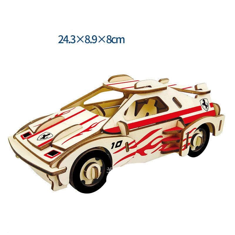 image-Wooden 3d Stereo Puzzle Children's Puzzles DIY Hand Building Model