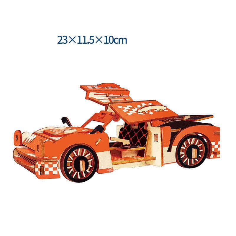 image-Wooden 3d Stereo Puzzle Children's Puzzles DIY Hand Building Model