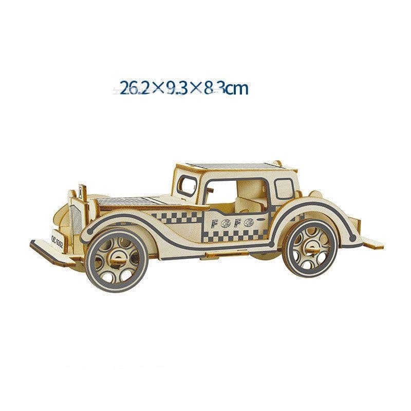 image-Wooden 3d Stereo Puzzle Children's Puzzles DIY Hand Building Model