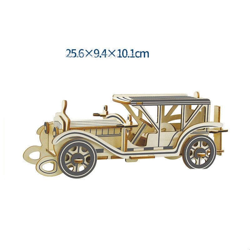image-Wooden 3d Stereo Puzzle Children's Puzzles DIY Hand Building Model
