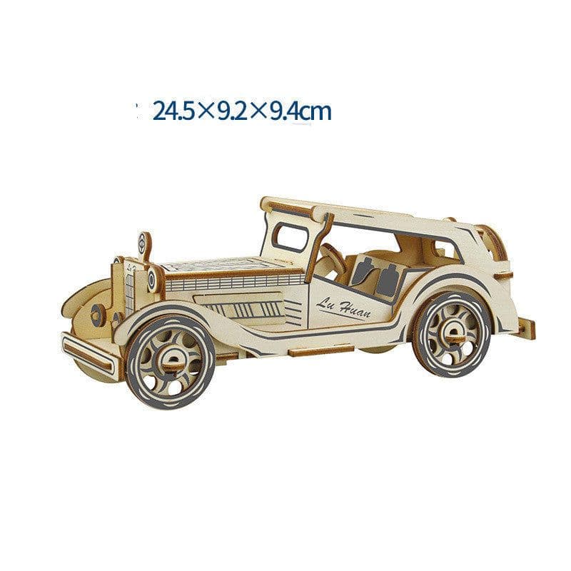 image-Wooden 3d Stereo Puzzle Children's Puzzles DIY Hand Building Model