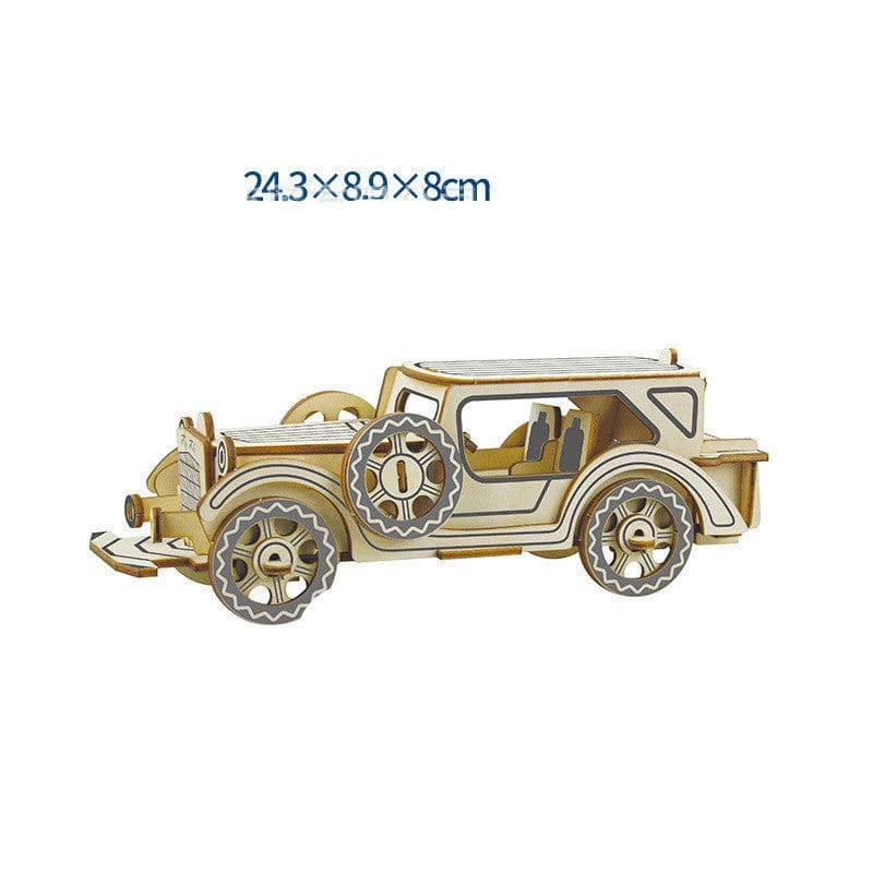 image-Wooden 3d Stereo Puzzle Children's Puzzles DIY Hand Building Model
