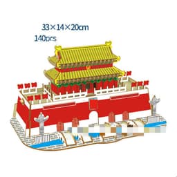 image-Wood Building Model Puzzles Toy 3d Three-dimensional Puzzle Board