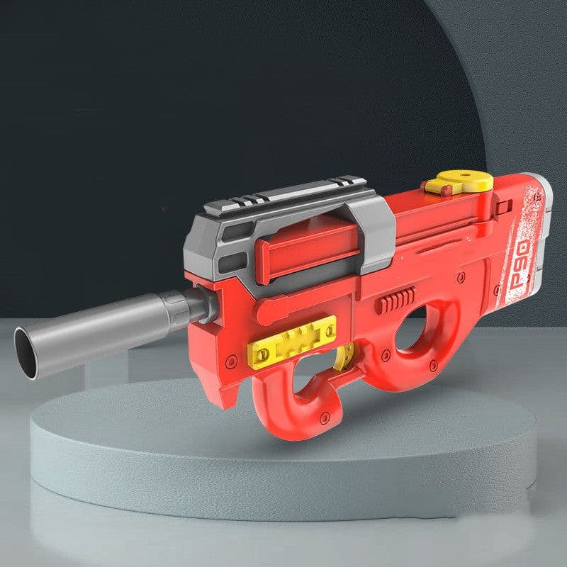 image-New P90 Electric Water Gun High-Tech Kids Toys Outdoor Beach Pool Large Capacity Summer Gel Blasting Water Gun For Adults