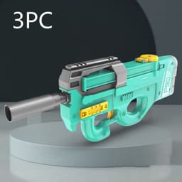 image-New P90 Electric Water Gun High-Tech Kids Toys Outdoor Beach Pool Large Capacity Summer Gel Blasting Water Gun For Adults