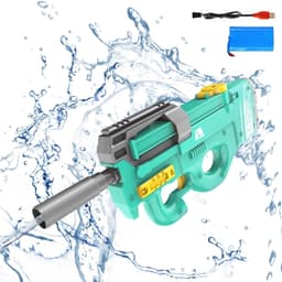 image-New P90 Electric Water Gun High-Tech Kids Toys Outdoor Beach Pool Large Capacity Summer Gel Blasting Water Gun For Adults