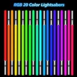 image-World War Lightsaber, RGB 20 Colors Changeable, LED Light Sword, With Premium Quality, 3 Mode Sound, Aluminum Alloy Hilt For Adults Kids Galaxy Gift Force Fx Light Saber