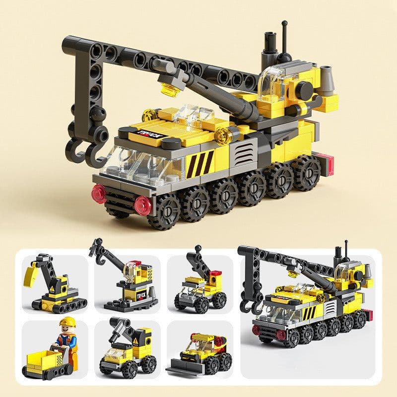 image-Police Military Tank Building Blocks Assembly Mosaic Children's Educational Toys