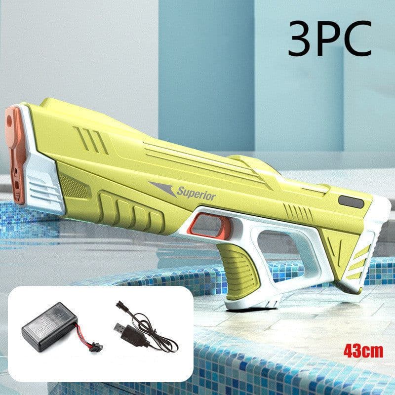 image-Summer Full Automatic Electric Water Gun Toy Induction Water Absorbing High-Tech Burst Water Gun Beach Outdoor Water Fight Toys
