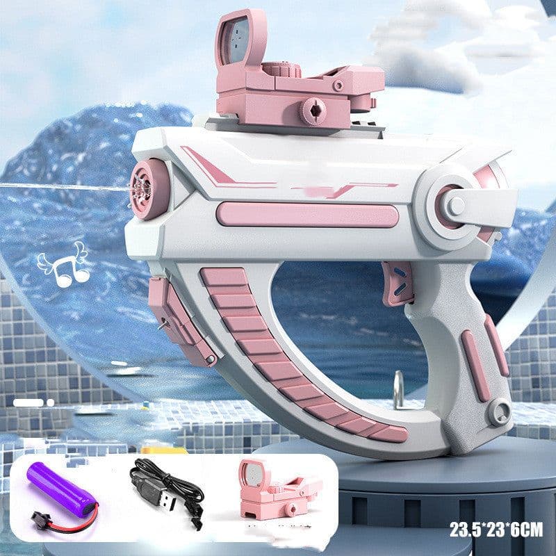 image-Space Water Gun Electric Automatic Water Absorption Water Fights Toy Outdoor Beach Swimming Pool Bath Toys For Children Kid Gift